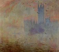 Monet, Claude Oscar - Houses of Parliament, Seagulls
